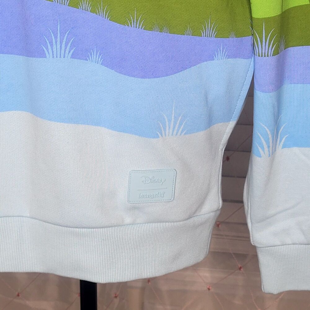 Disney Loungefly Sleeping Beauty Castle Hoodie Unisex Fairies Size Large NWT - Picture 3 of 11